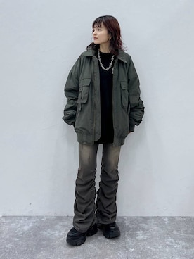 「ソフトエレガント_PAGEBOY」｜「アイテム（ジャケット/アウター）」を使った、さ や こさん（レディース・154cm）の秋コーディネート