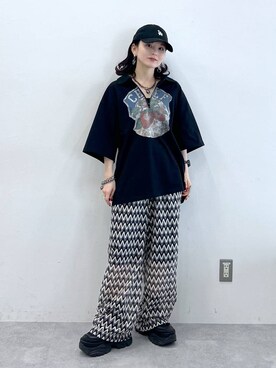 「JEANASIS（ジーナシス）のランダムアウトソールスニーカー/968688（スニーカー）」を使った、さ や こさん（レディース・154cm）の春コーディネート