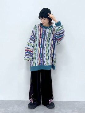 「JEANASIS（ジーナシス）のランダムアウトソールスニーカー/968688（スニーカー）」を使った、さ や こさん（レディース・155cm）の秋コーディネート