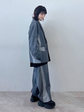「ソフトエレガント_PAGEBOY」｜「アイテム（テーラードジャケット）」を使った、さ や こさん（レディース・154cm）の春コーディネート