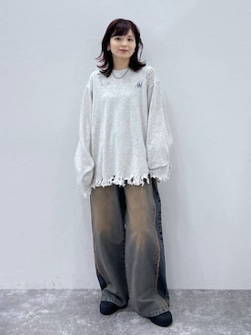 「アイテム（スウェット）」を使った、さ や こさん（レディース・154cm・30代）の秋コーディネート