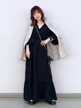「JEANASIS（ジーナシス）のアイテム（スリッポン）」を使った、さ や こさん（レディース・154cm）の春コーディネート