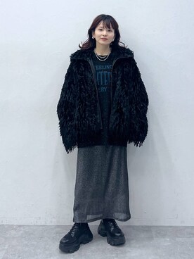 「ソフトエレガント_PAGEBOY」｜「アイテム（ジャケット/アウター）」を使った、さ や こさん（レディース・154cm）の秋コーディネート