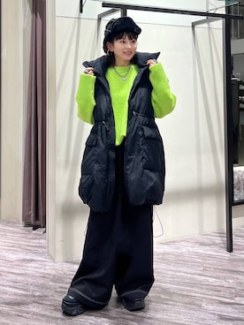 「JEANASIS（ジーナシス）のランダムアウトソールスニーカー/968688（スニーカー）」を使った、さ や こさん（レディース・154cm）の冬コーディネート