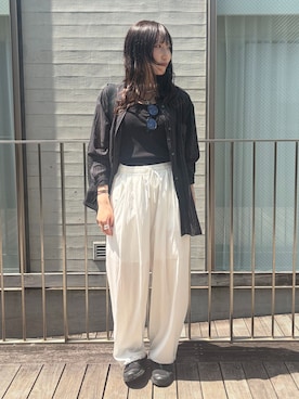 「Simplicite（サンプリシテ）のアイテム」を使った、ツムさん（レディース・159cm）の夏コーディネート