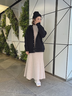 「PUAL CE CIN（ピュアルセシン）のアイテム（ブルゾン）」を使った、norico さん（レディース・160cm）の秋コーディネート