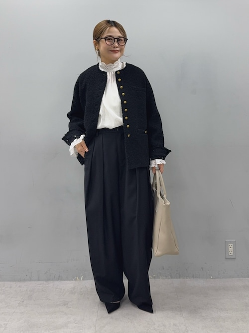 アソート ツイードノーカラージャケット（ノーカラージャケット