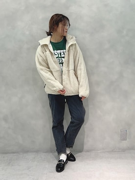 「GERRY（ジェリー）のアイテム（その他アウター）」を使った、norico さん（レディース・160cm）の秋コーディネート