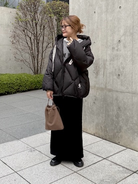 「アイテム（ダウンジャケット/コート）」を使った、norico さん（レディース・160cm）の秋コーディネート