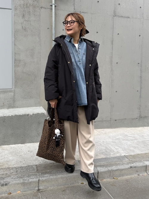 noricorico102企画】ヴィンテージライク デニムチュニックシャツ