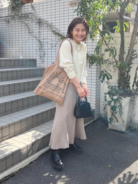 「TIDEWAY（タイドウェイ）のアイテム」を使った、norico さん（レディース・160cm）の春コーディネート