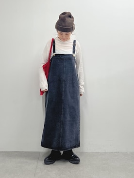 「ブーツコーデ」｜「アイテム（ワンピース/ドレス）」を使った、norico さん（レディース・160cm）の秋コーディネート