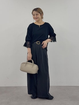 「PUAL CE CIN（ピュアルセシン）のアイテム」を使った、norico さん（レディース・160cm）の春コーディネート