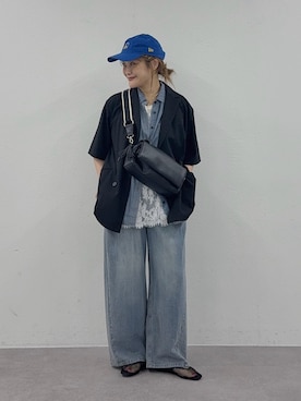 「PUAL CE CIN（ピュアルセシン）のアイテム」を使った、norico さん（レディース・160cm）の春コーディネート