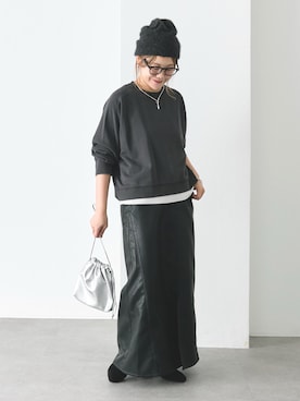 「PUAL CE CIN（ピュアルセシン）のアイテム」を使った、norico さん（レディース・160cm）の秋コーディネート