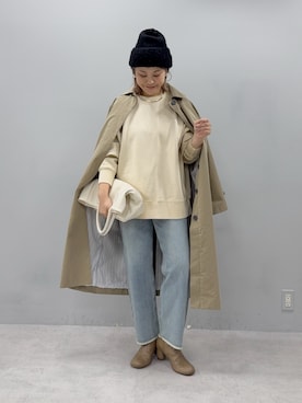 「PUAL CE CIN（ピュアルセシン）のアイテム」を使った、norico さん（骨格ナチュラル・レディース・160cm）の冬コーディネート