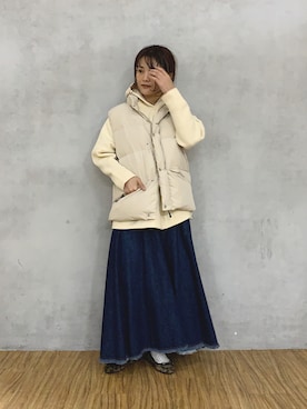 「ベストコーデ」｜「アイテム（パーカー）」を使った、norico さん（レディース・160cm）の秋コーディネート