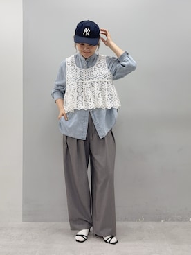 「PUAL CE CIN（ピュアルセシン）のアイテム」を使った、norico さん（レディース・160cm）の春コーディネート