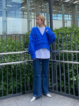 「mici（ミチ）のアイテム」を使った、A K Iさん（レディース・161cm）の冬コーディネート