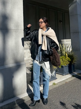 「MOSCOT（モスコット）のアイテム」を使った、ry𓅯さん（レディース・162cm）の冬コーディネート