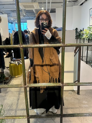 Ameri（アメリ）の「BELT FLARE LONG COAT（チェスターコート
