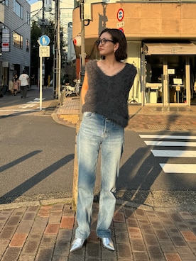「アイテム（ブーツ）」を使った、ry𓅯さん（レディース・162cm）の秋コーディネート