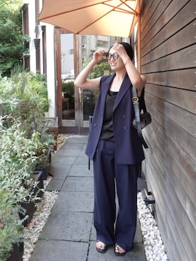 「JIL SANDER（ジルサンダー）のアイテム」を使った、ry𓅯さん（レディース・162cm）の夏コーディネート