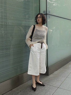 「JINS（ジンズ）のアイテム」を使った、ry𓅯さん（レディース・162cm）の秋コーディネート