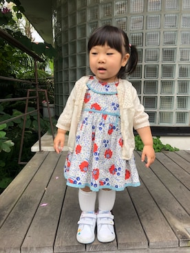 「sense of wonder（センスオブワンダー）のアイテム（トップス）」を使った、hanamaruさん（キッズ・80cm）の春コーディネート