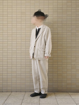 「confect（コンフォクト）のアイテム」を使った、Yoshikiさん（メンズ・163cm）の春コーディネート