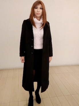 「one way（ワンウェイ）のアイテム」を使った、西村らんさん（メンズ・170cm）の冬コーディネート