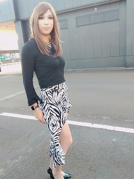 「CECIL McBEE（セシルマクビー）のアイテム」を使った、西村らんさん（メンズ・170cm）の秋コーディネート