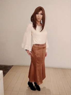 「CECIL McBEE（セシルマクビー）のアイテム」を使った、西村らんさん（メンズ・170cm）の冬コーディネート