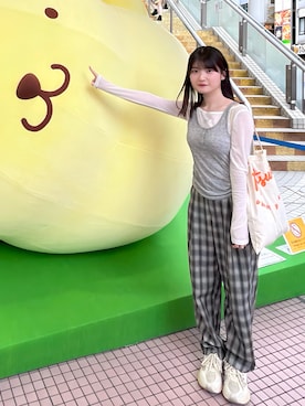 「Maison Kitsune（メゾンキツネ）のアイテム」を使った、senkaiさん（レディース・158cm）の春コーディネート