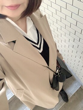 「LEPSIM（レプシィム）のアイテム（トレンチコート）」を使った、rii ＿❤︎さん（レディース・165cm）の春コーディネート