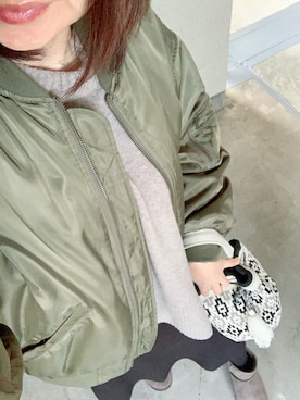 「LEPSIM（レプシィム）のアイテム（ブルゾン）」を使った、rii ＿❤︎さん（レディース・166cm）の冬コーディネート