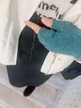 「LEPSIM（レプシィム）のアイテム（その他アウター）」を使った、rii ＿❤︎さん（レディース・166cm）の冬コーディネート