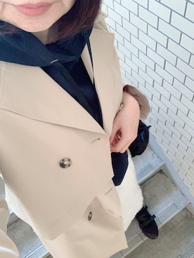 「LEPSIM（レプシィム）のアイテム（トレンチコート）」を使った、rii ＿❤︎さん（レディース・166cm）の春コーディネート