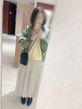 「LEPSIM（レプシィム）のアイテム（ブルゾン）」を使った、rii ＿❤︎さん（レディース・165cm）の春コーディネート