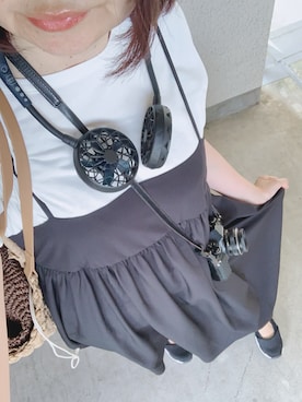 「その他セレクト（ソノタセレクト）のアイテム（トップス）」を使った、rii ＿❤︎さん（レディース・166cm）の夏コーディネート