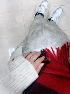 「アイテム（カーディガン/ボレロ）」を使った、rii ＿❤︎さん（レディース・166cm）の秋コーディネート