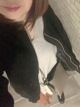 「LEPSIM（レプシィム）のアイテム（ノーカラーコート）」を使った、rii ＿❤︎さん（レディース・165cm）の冬コーディネート