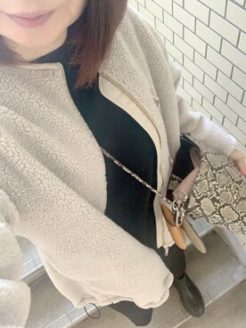 「LEPSIM（レプシィム）のアイテム（ノーカラーコート）」を使った、rii ＿❤︎さん（レディース・166cm）の秋コーディネート