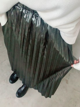 「グリッター」｜「アイテム（スカート）」を使った、rii ＿❤︎さん（レディース・166cm）の秋コーディネート