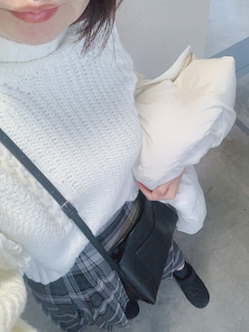 「LEPSIM（レプシィム）のアイテム（その他アウター）」を使った、rii ＿❤︎さん（レディース・166cm）の冬コーディネート