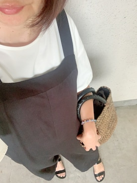 「LEPSIM（レプシィム）のアイテム（オールインワン・サロペット）」を使った、rii ＿❤︎さん（レディース・166cm）の秋コーディネート