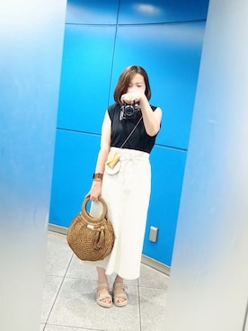 rii ＿❤︎さん（レディース・166cm）の夏コーディネート
