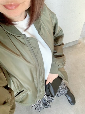 「LEPSIM（レプシィム）のアイテム（ブルゾン）」を使った、rii ＿❤︎さん（レディース・166cm）の冬コーディネート