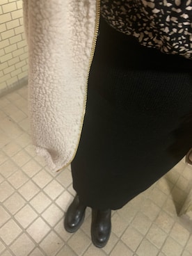 「LEPSIM（レプシィム）のアイテム（ノーカラーコート）」を使った、rii ＿❤︎さん（レディース・166cm）の冬コーディネート