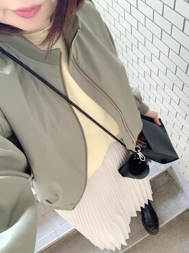 「LEPSIM（レプシィム）のアイテム（ブルゾン）」を使った、rii ＿❤︎さん（レディース・165cm）の春コーディネート